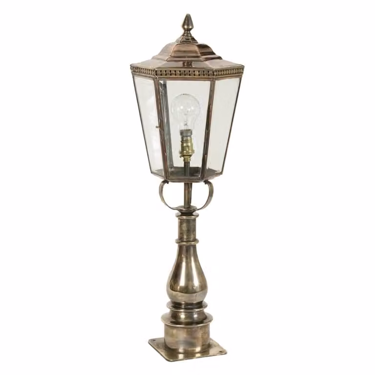 Limehouse Chelsea Pillar Landelijke Buitenlamp - Koper Gevlamd