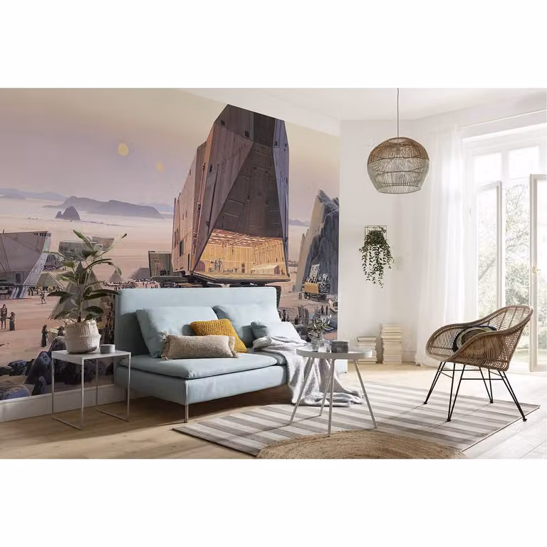 home24 Fotobehang Star Wars RMQ Java Market 500 x 250 cm