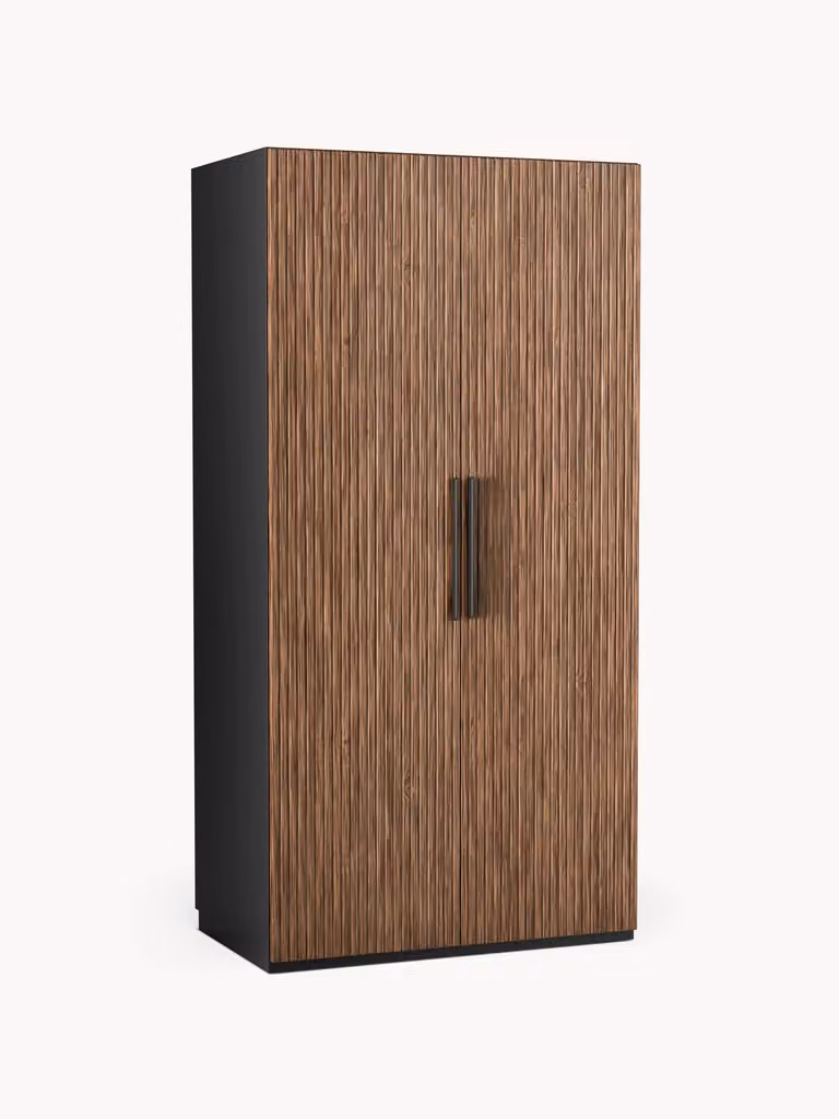 Westwing Collection Modulaire draaideurkast Simone van hout, Breedte: 100 cm, Hoogte: 200 cm