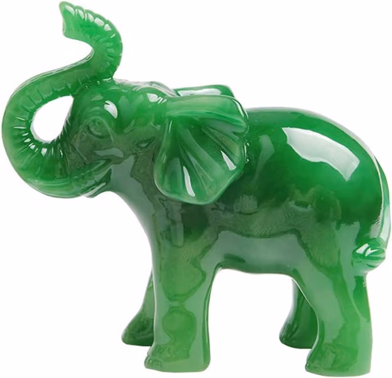 Olifant Beeldje voor Feng Shui en Huisdecoratie - B/D/H: 10.8 x 5.08 x 10.8 cm