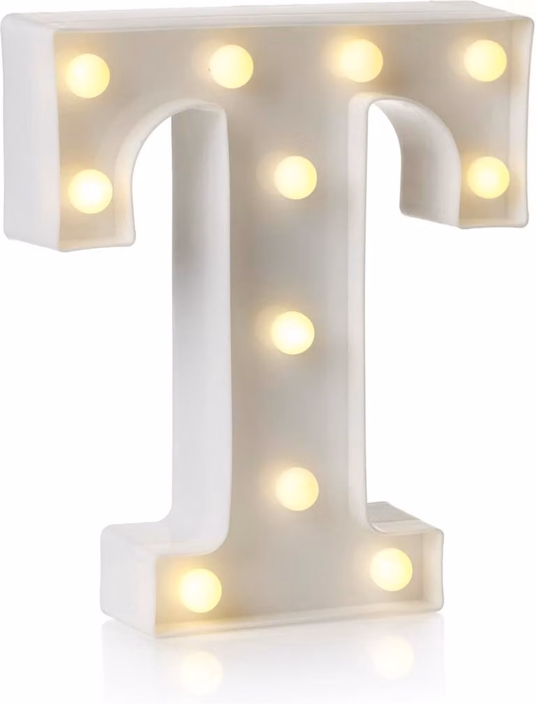 LED Alfabet Letter en Nummer Licht Decoratie met Timer en Batterij voor Woonkamer of Slaapkamer
