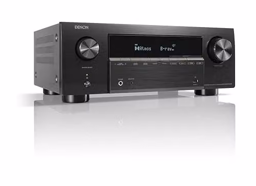 Denon AVR-X2900H DAB 7.2-kanaals 8K AV-Receiver met Dolby Atmos, DTS, HEOS Multiroom en Bluetooth, Zwart
