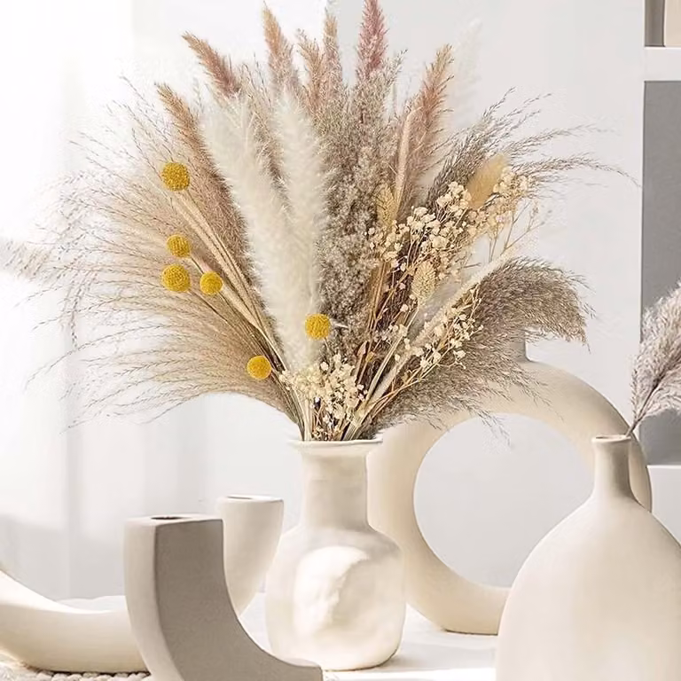 73 stuks Natuurlijk Pampasgras voor DIY Decoratie en Boho Tafelversiering