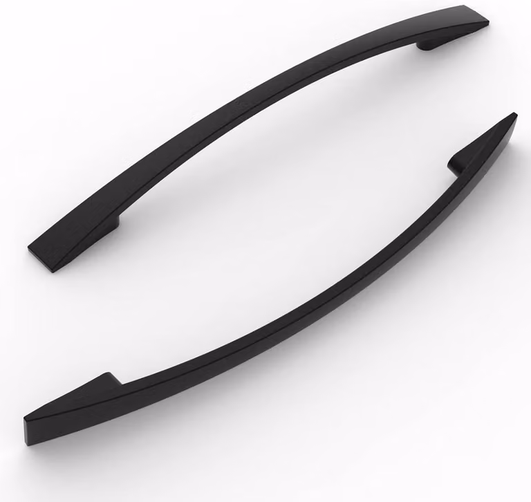 Mat Zwarte Meubelgrepen van Massieve Zinklegering met 160 mm Hartafstand