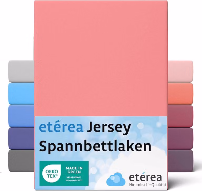 Comfort Jersey Hoeslaken voor babybedjes, 100% Katoen, Oeko-Tex, Roze
