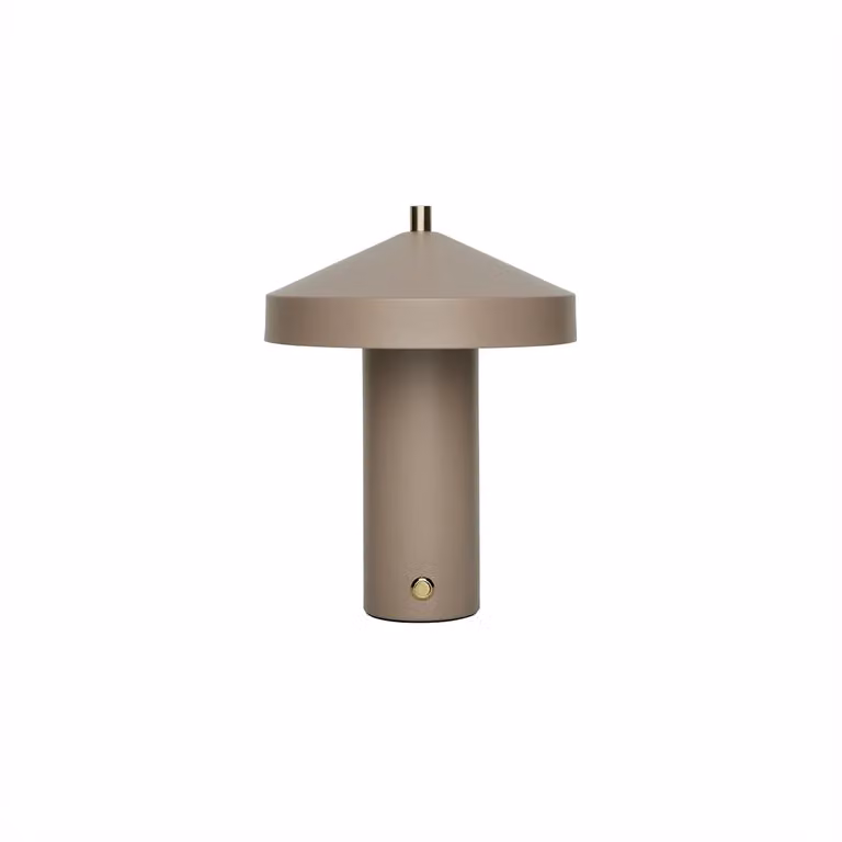 OYOY Hatto draagbare tafellamp met koepelvorm, Clay, LED, oplaadbaar