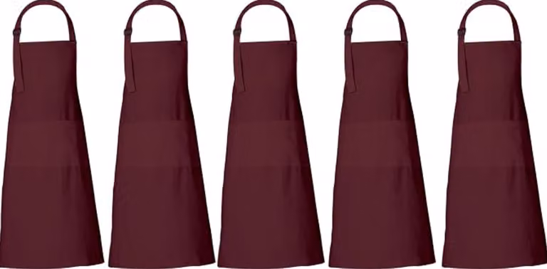 Unisex katoenen schort met 3 zakken voor mannen en vrouwen, 88 x 69 cm