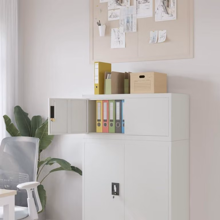 Afsluitbare stalen dossierkast voor kantoororganisatie B/D/H: 90 x 40 x 40 cm