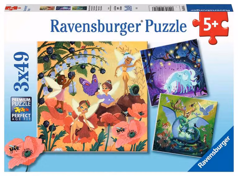 Ravensburger Puzzel Einhorn, Draak en Fee