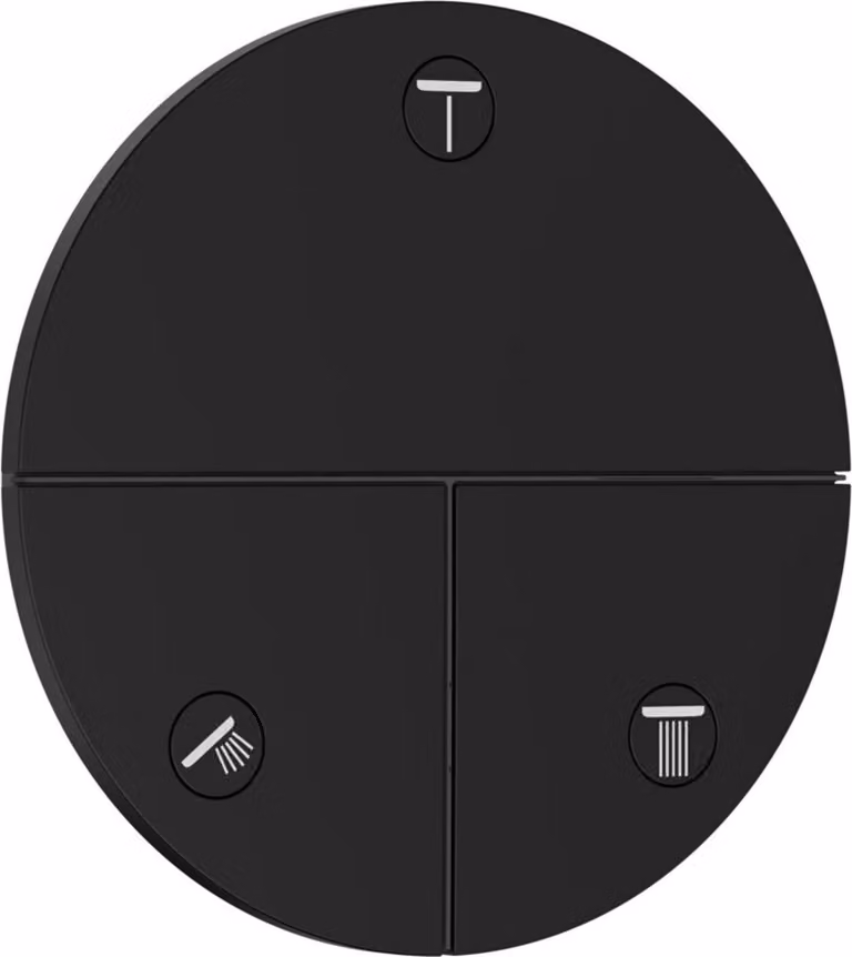 Hansgrohe ShowerSelect Com.S Ventiel 3-weg, mat zwart