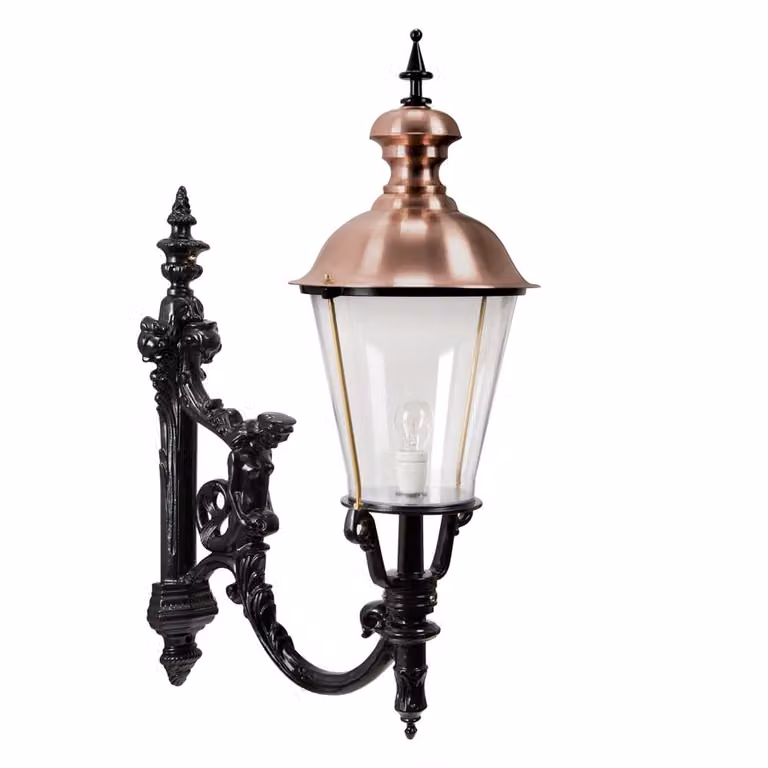 KS Verlichting Muurlamp Royal XL oudhollands - Antraciet/Zwart