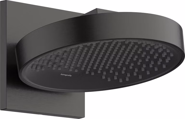 Hansgrohe Rainfinity douchekop 250 1jet EcoSmart met wandmontage, geborsteld zwart chroom