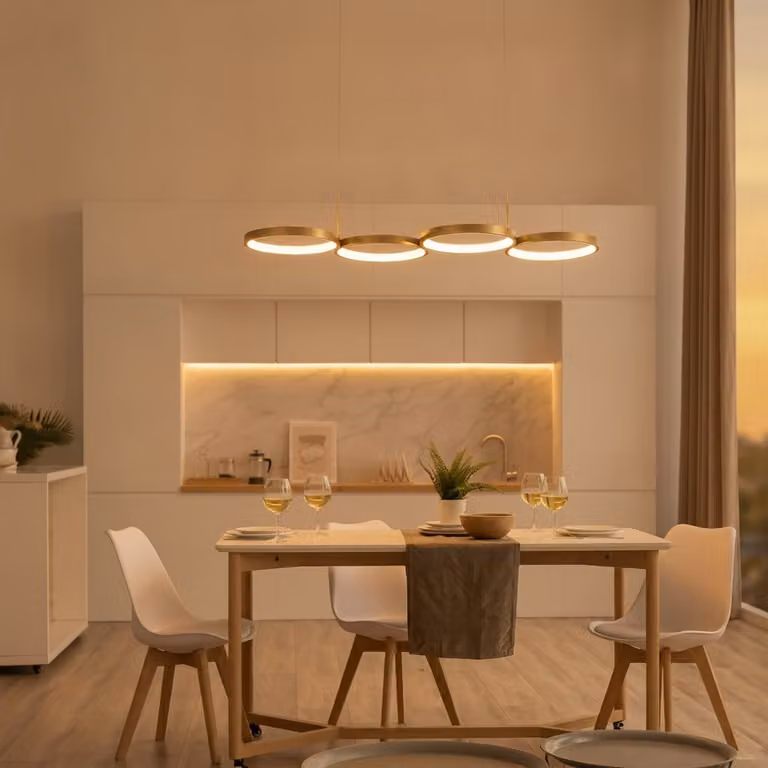 Moderne hanglamp Magnus Lyora goud/messing 84 cm