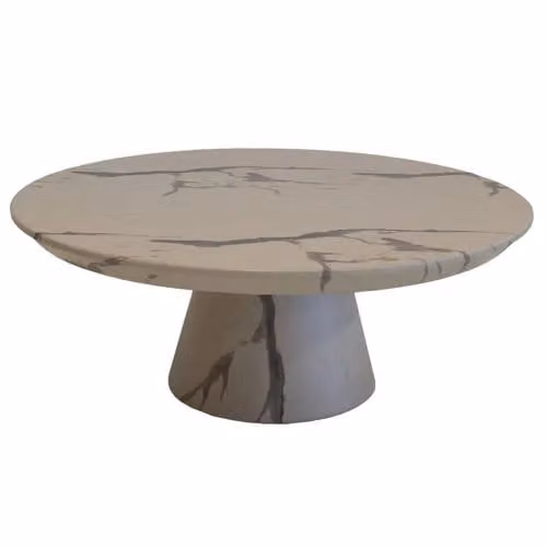Giga Meubel Salontafel Flen Rond Marmerlook B/D/H: 90 x 90 x 35 cm