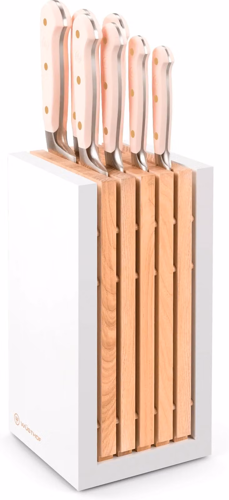 Wüsthof Classic Colour 7-delige messenset met blok in Pink Himalayan Salt