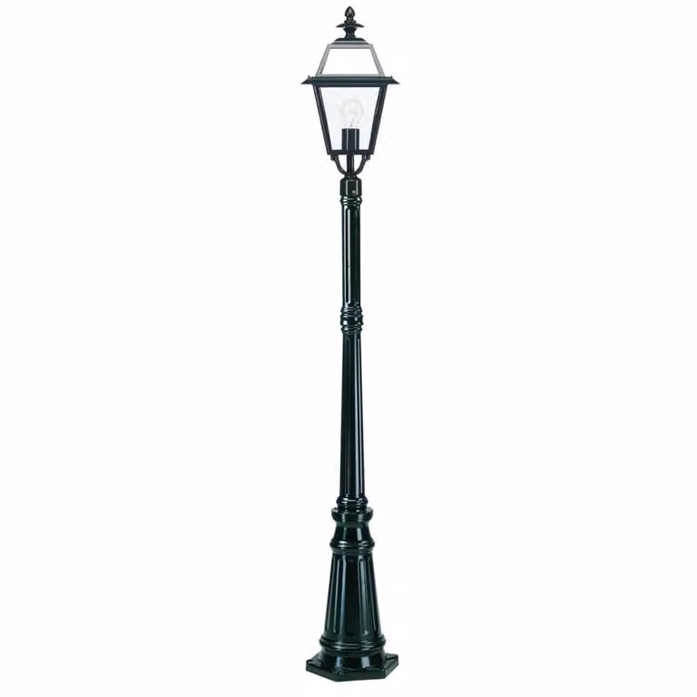 KS Verlichting Italiaanse lamp Maasbracht antraciet - Tuinlantaarn van metaal en glas
