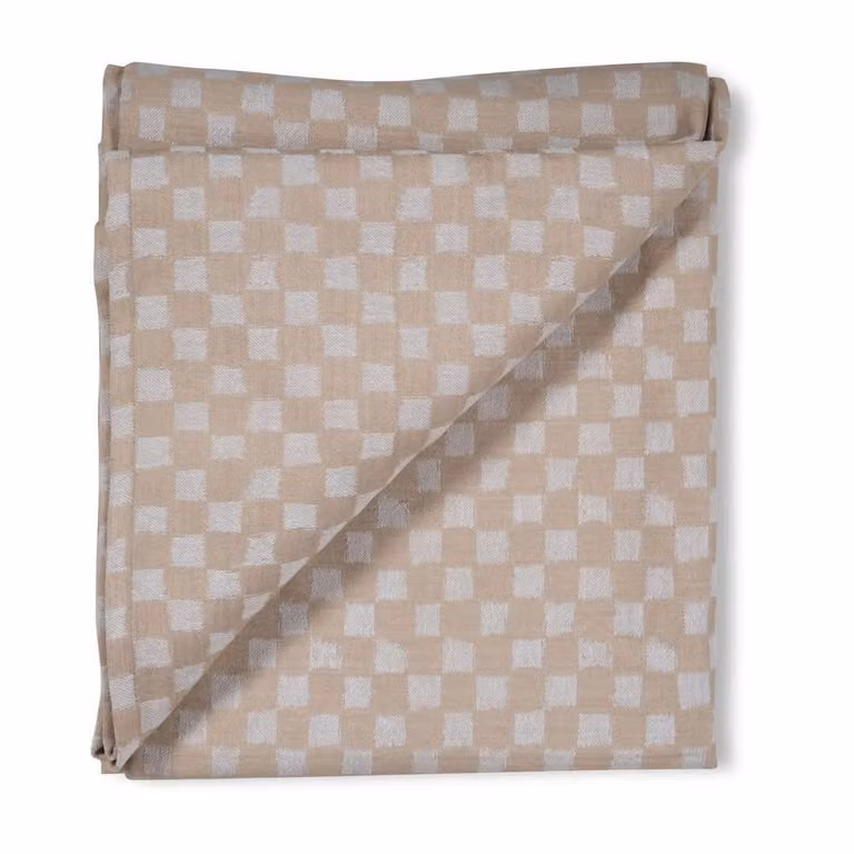Byon Checki tafelkleed Beige 150 x 250 cm