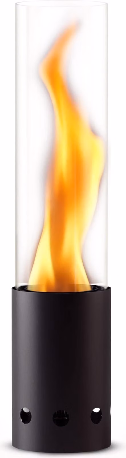 Gardenflare 10028 Vrijstaande pelletkachel voor buiten, zwart, rond, gesloten