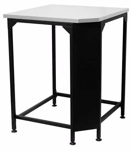 Cozze Hoektafel voor buitenkeuken met RVS werkblad en verstelbare poten, B/D: 70,5 x 70,5 cm