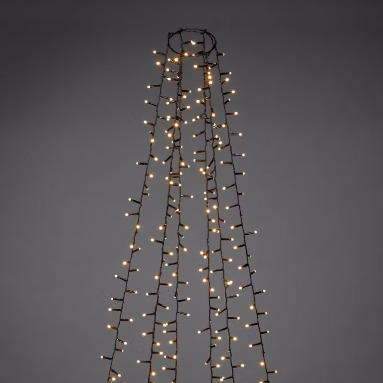 Konstsmide Verlichtingset voor Kerstboom, 240 cm, 6x 110 LED, Warm Wit, 2100K