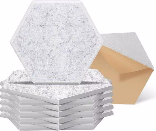 Famanu Geluidsisolerende wandbekleding van polyester, 30,5 x 25,4 x 1 cm