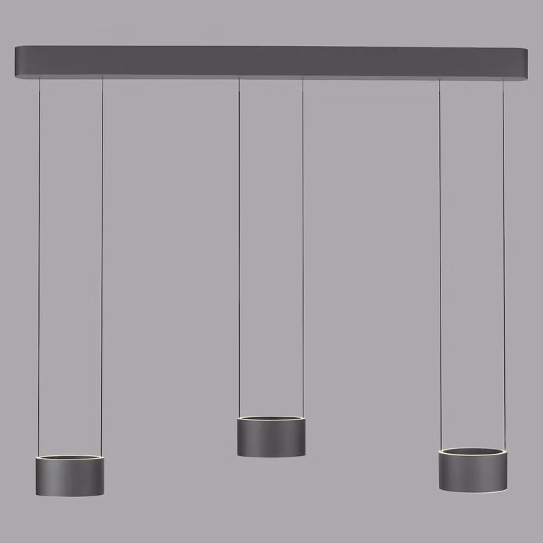 Paul Neuhaus Pure Clipse LED hanglamp - Mystic grey - Hoogte: 110 cm