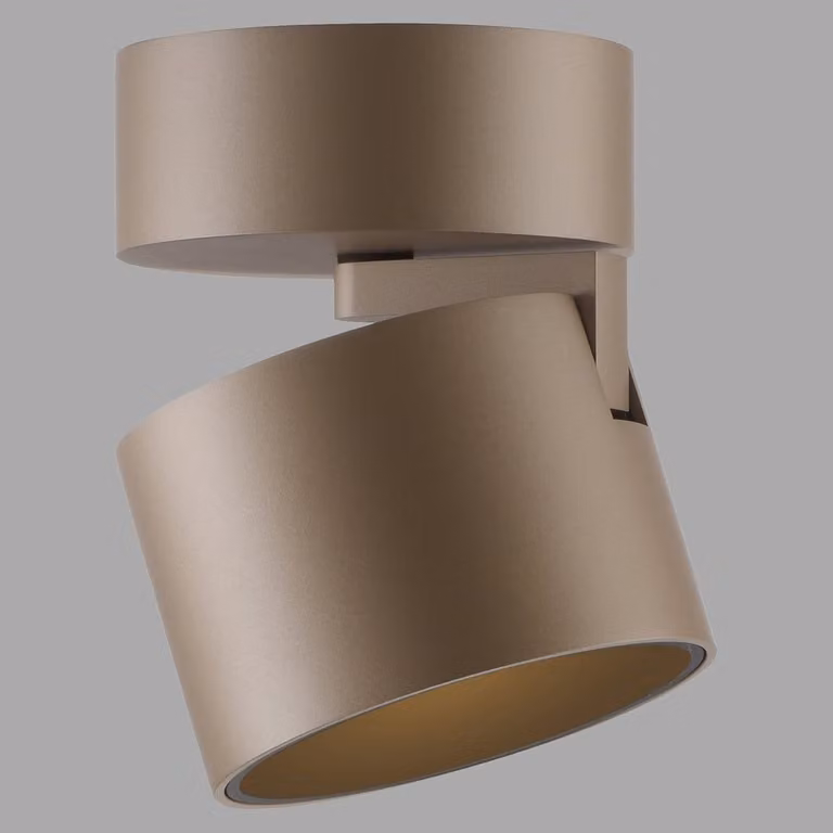 Paul Neuhaus Pure Cup LED opbouwspot, brons, Ø 9,5 cm, dimbaar