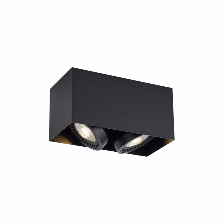 QAZQA Professional Moderne opbouw LED spot zwart dimbaar voor woonkamer en home office
