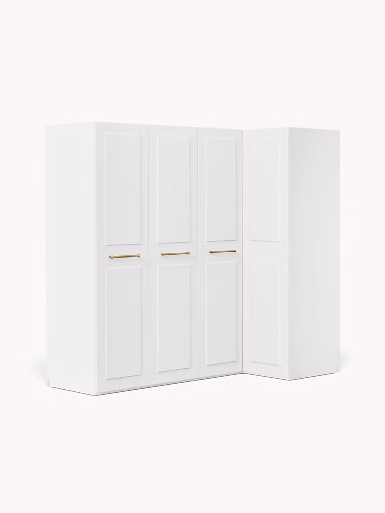 Westwing Collection Modulaire hoekkast Charlotte van hout, Breedte: 200 cm