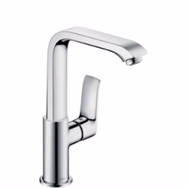 Hansgrohe Metris mengkraan met één hendel en afvoergarnituur, chroom, 230 mm