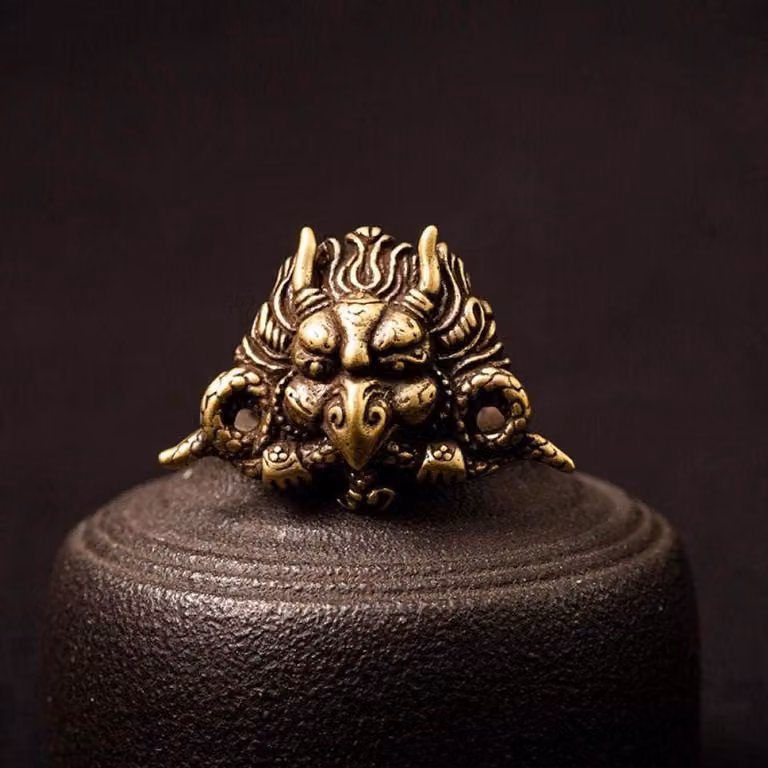 Koperkleurig Bronzen Beeld - Massief Koperen Decoratie Ornament voor op Tafel