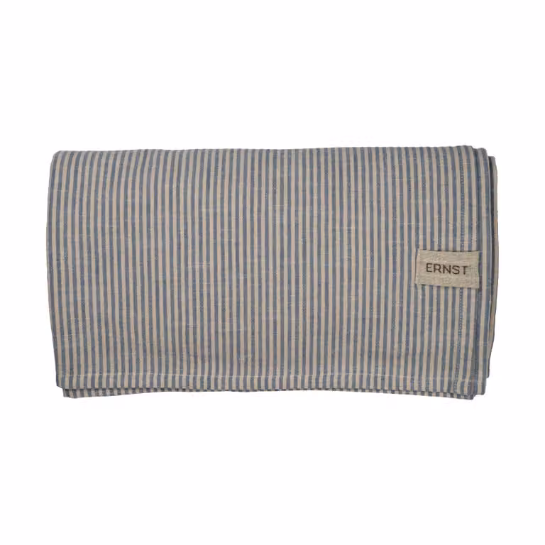 ERNST Tafelkleed met smalle strepen Blauw-wit B: 145 cm, L: 300 cm