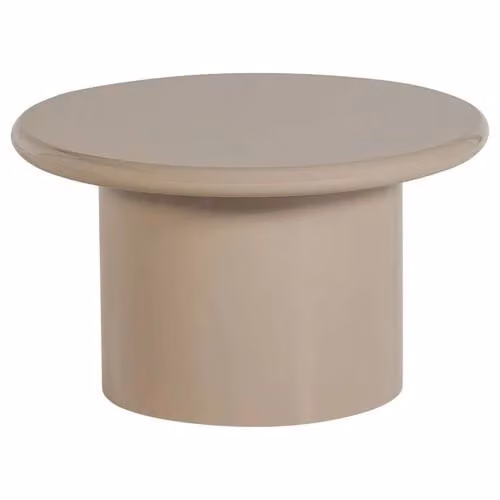 WOOOD Mavon Bijzettafel - MDF Hoogglans - Zand - B: 35 cm, D: 60 cm, H: 60 cm
