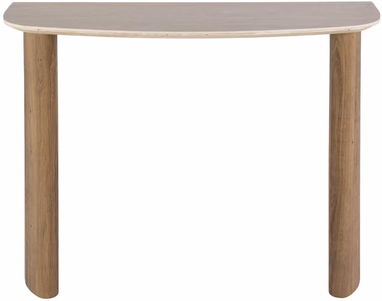 Giga Meubel Haltafel Romano Hout/Travertin B/D/H: 100 x 35 x 76 cm