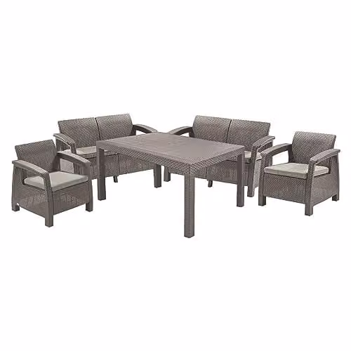 Keter Tuinmeubelset Korfu Fiesta Cappuccino