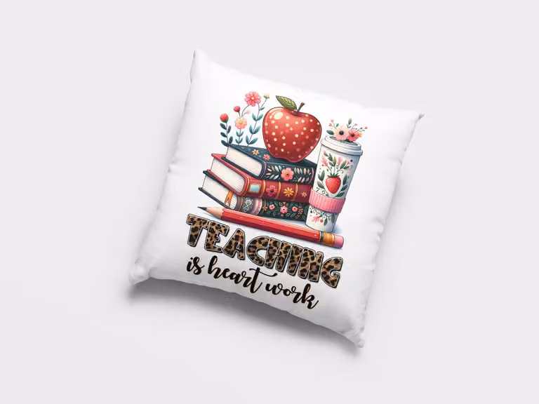 Decoratief kussen met luipaardprint voor leraren en mentoren als bedankje