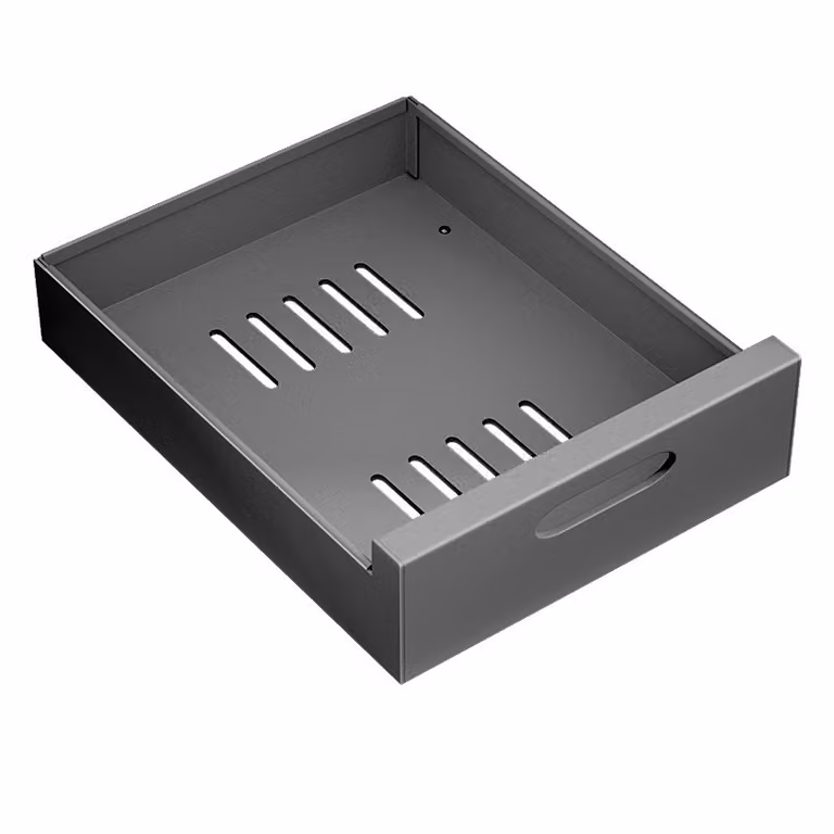 XIVADA Keukenkast Organizer Schuiflade Aluminium Zwart - Breedte: 25 cm