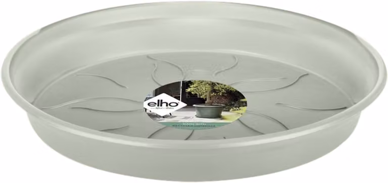 Elho Green Basics Schotel 22 - Steengroen - Ø 21.5 x H 3.2 cm