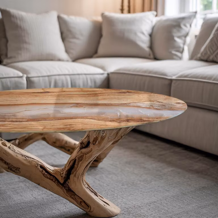 Coloray Rond Glazen Tafelblad - Beige - Diameter: 50 cm