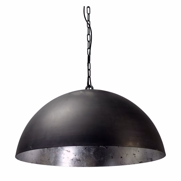 Masterlight Industria Silver 60 Grote gunmetal hanglamp met verstelbare hoogte