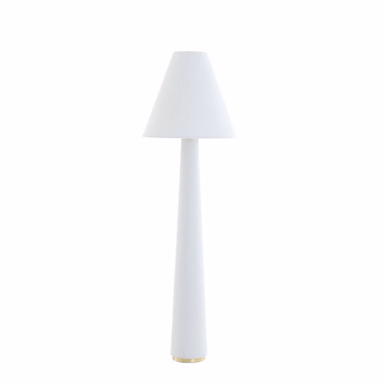 Light & Living Vloerlamp Devia beige bouclé Ø 50 cm