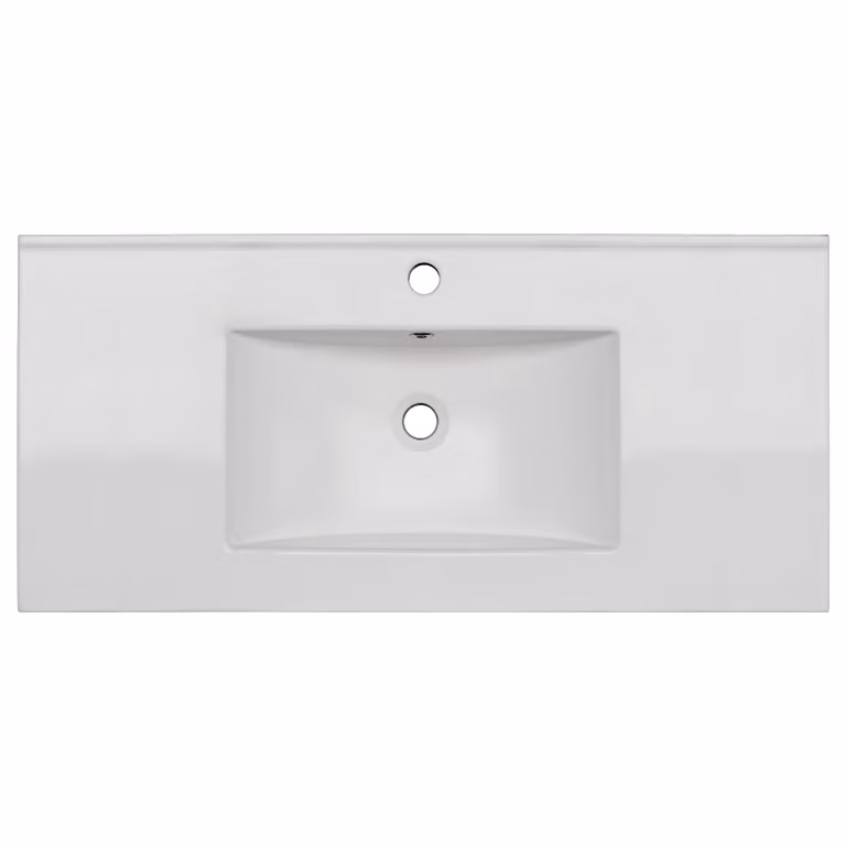 home24 Wasbak Mlovu Keramiek 101 cm