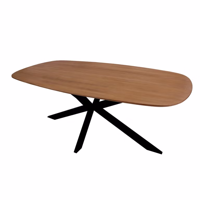 Kick Collection Dana ovale eettafel - 180 cm - Bruin
