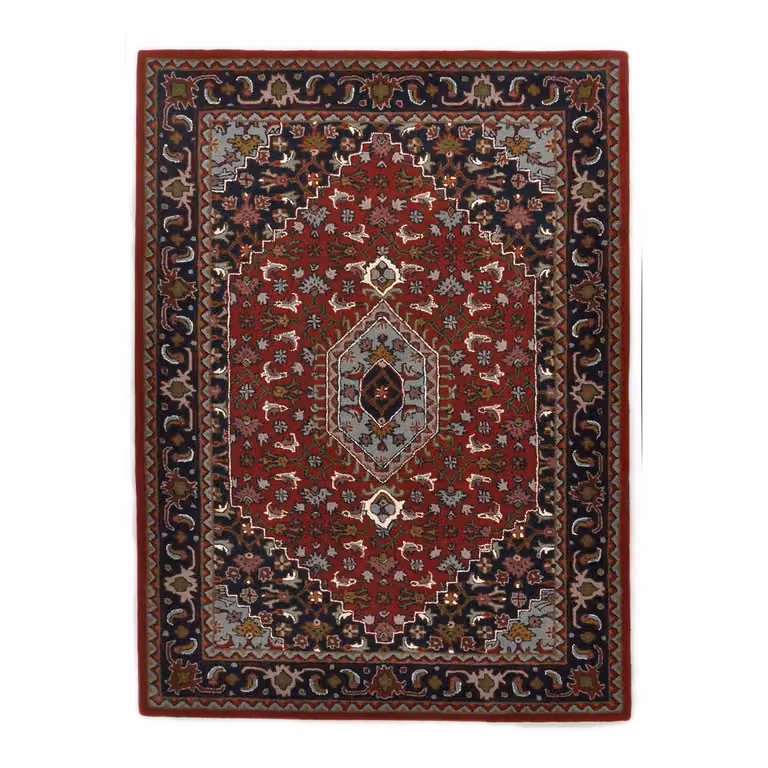 home24 Wollen vloerkleed Royal Persian rood, 60 x 90 cm