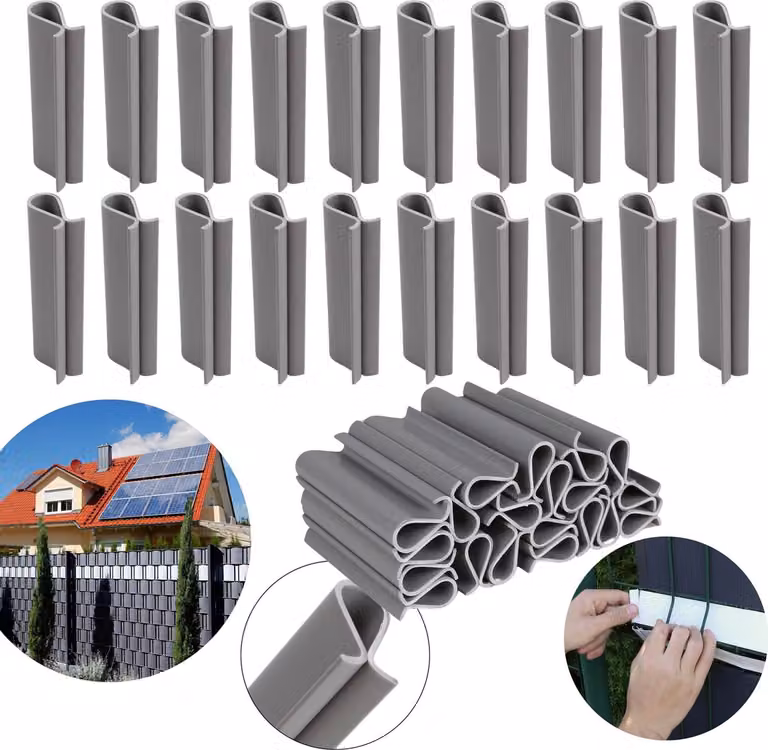 20 stuks Bevestigings Clips voor Vlechtband van 4,75 cm voor afscherming