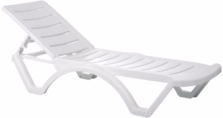 CLP Set van 10 ligbedden model Aqua kleur wit