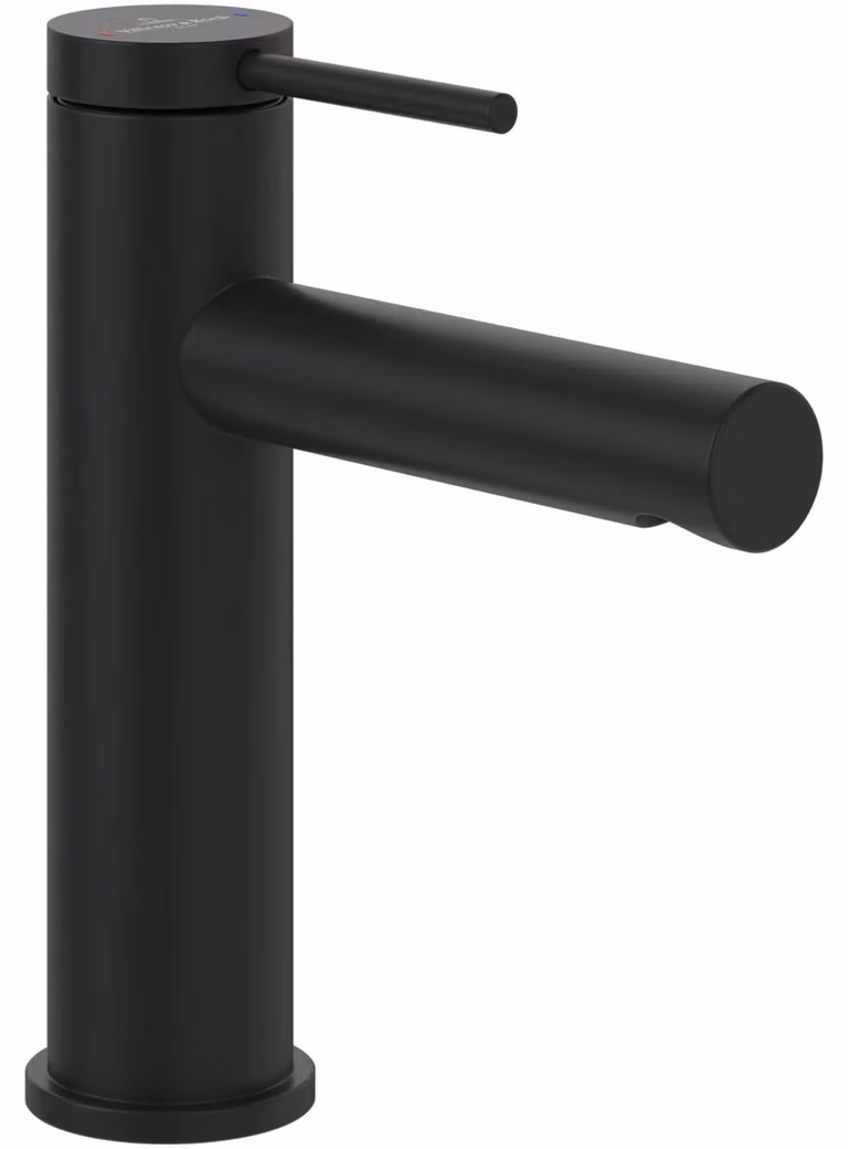 Villeroy & Boch wastafelmengkraan Loop & Friends, mat zwart, waterbesparend, 38 x 166 x 145 mm