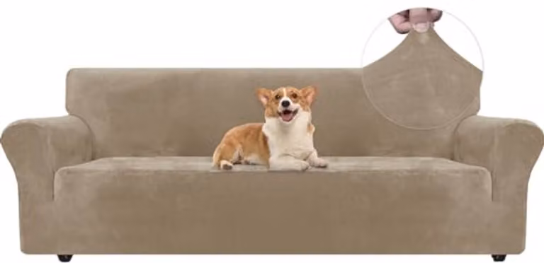 Universele anti-slip en beschermende bankovertrek voor 4-zits sofa, geschikt voor huisdieren