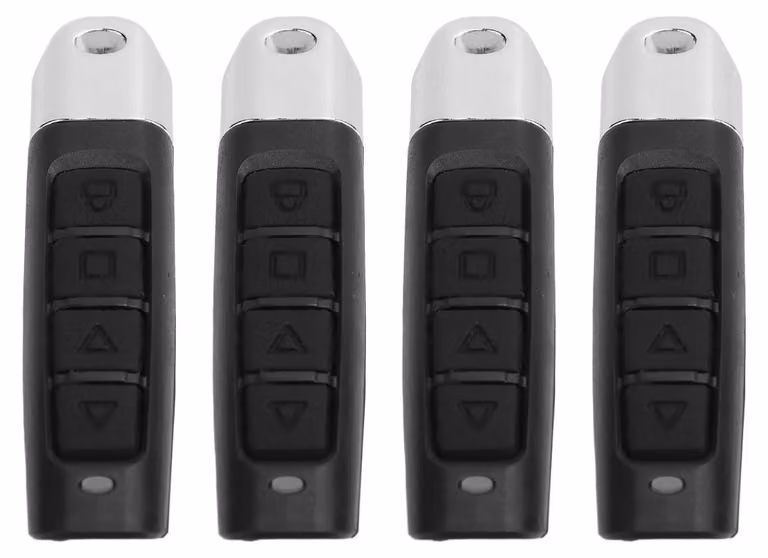 Gistuch 4-delige afstandsbediening voor garagedeur en alarmsysteem, 433,92 MHz