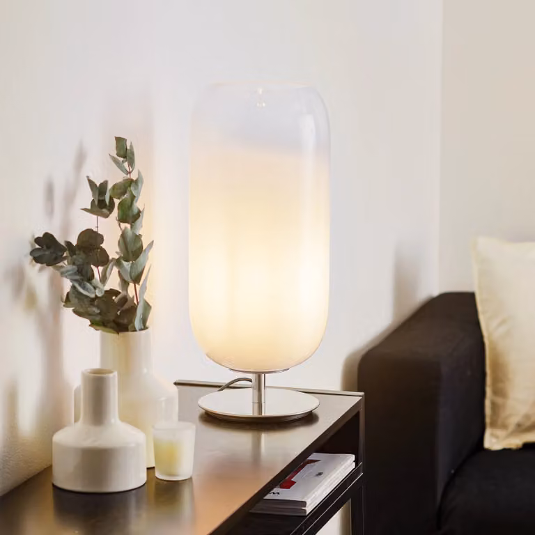 Artemide Gople Tafellamp - Wit - Glas - Designerlamp voor de woonkamer